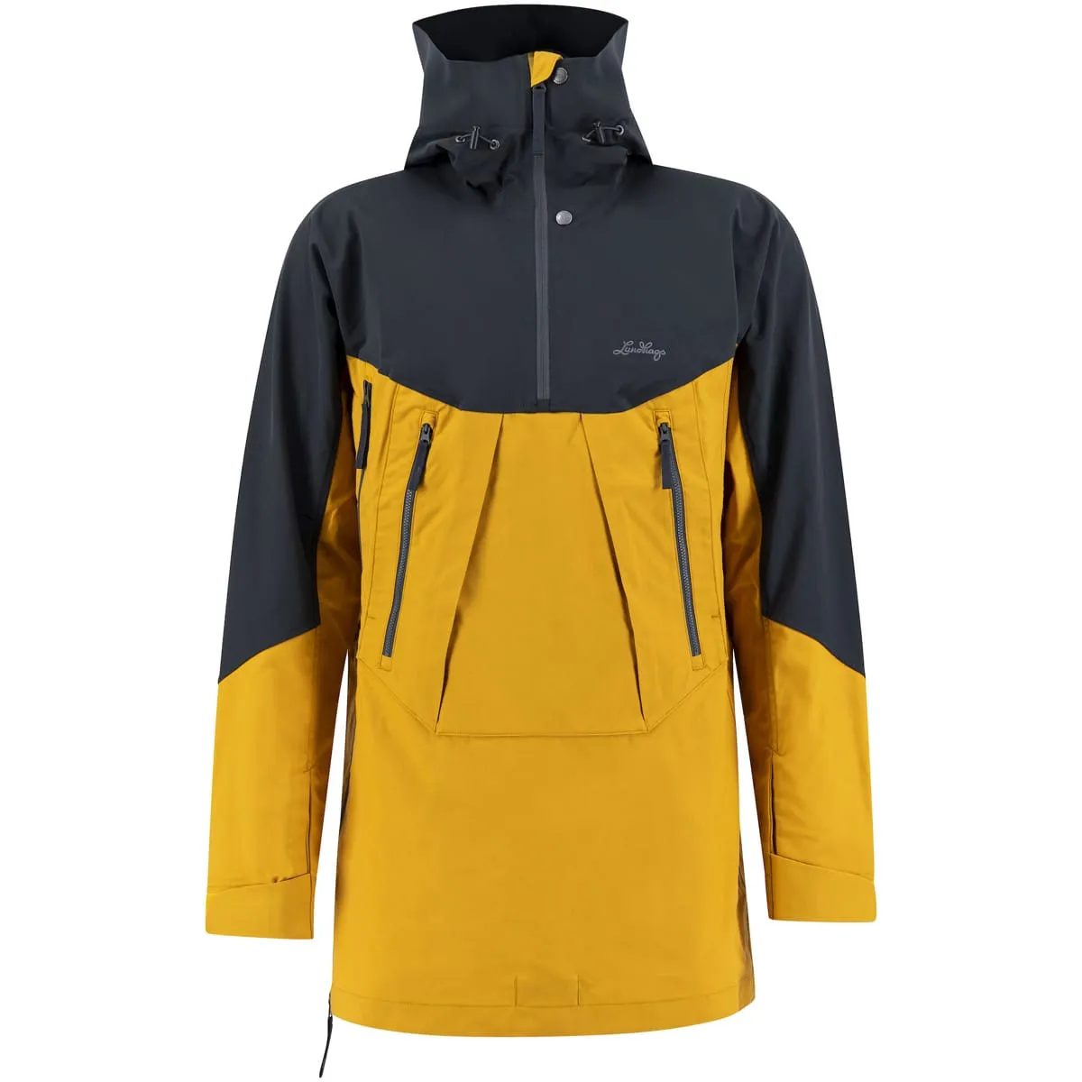 Lundhags Unisex Abisku Hybrid Anorak Gold/Charcoal | Buy Lundhags Unisex Abisku Hybrid Anorak Gold/Charcoal here | Outnorth