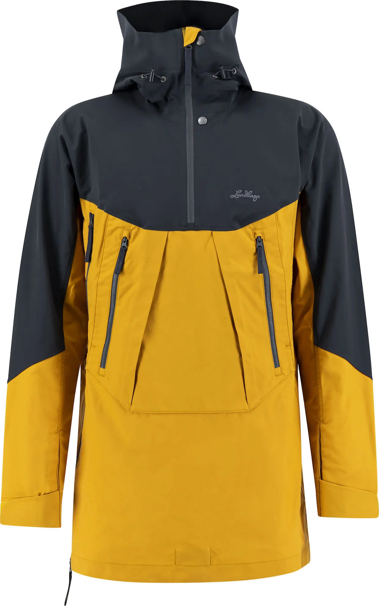 Lundhags Unisex Abisku Hybrid Anorak Gold/Charcoal | Buy Lundhags Unisex Abisku Hybrid Anorak Gold/Charcoal here | Outnorth