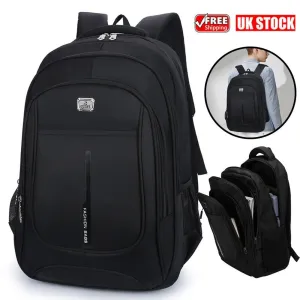 Men Women Laptop Backpack 40L Large Waterproof Rucksack Travel School Bag