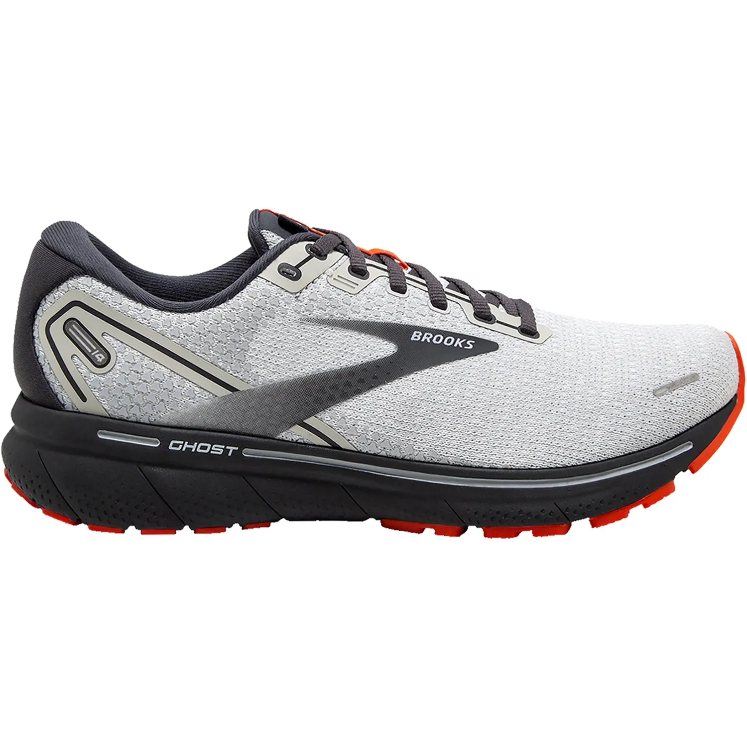 Men's Brooks Ghost 14 Oyster/Cherry/Ebony Mesh