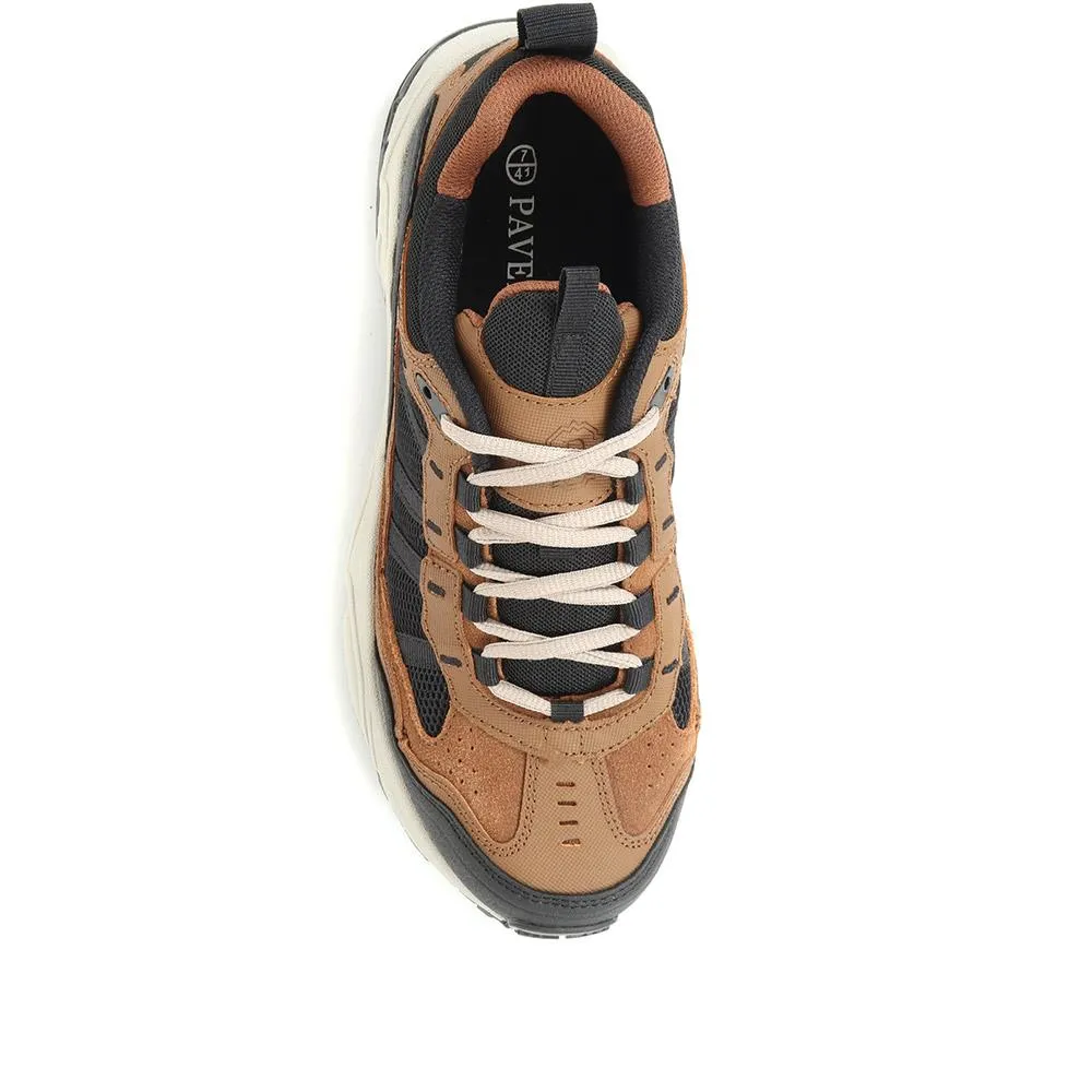 Men's Leather Lace-Up Walking Shoes - SUNT34021 / 321 289