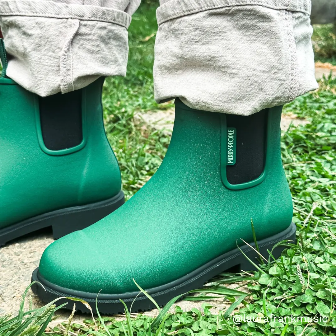 Merry People Bobbi Gumboot - Alpine Green / Black