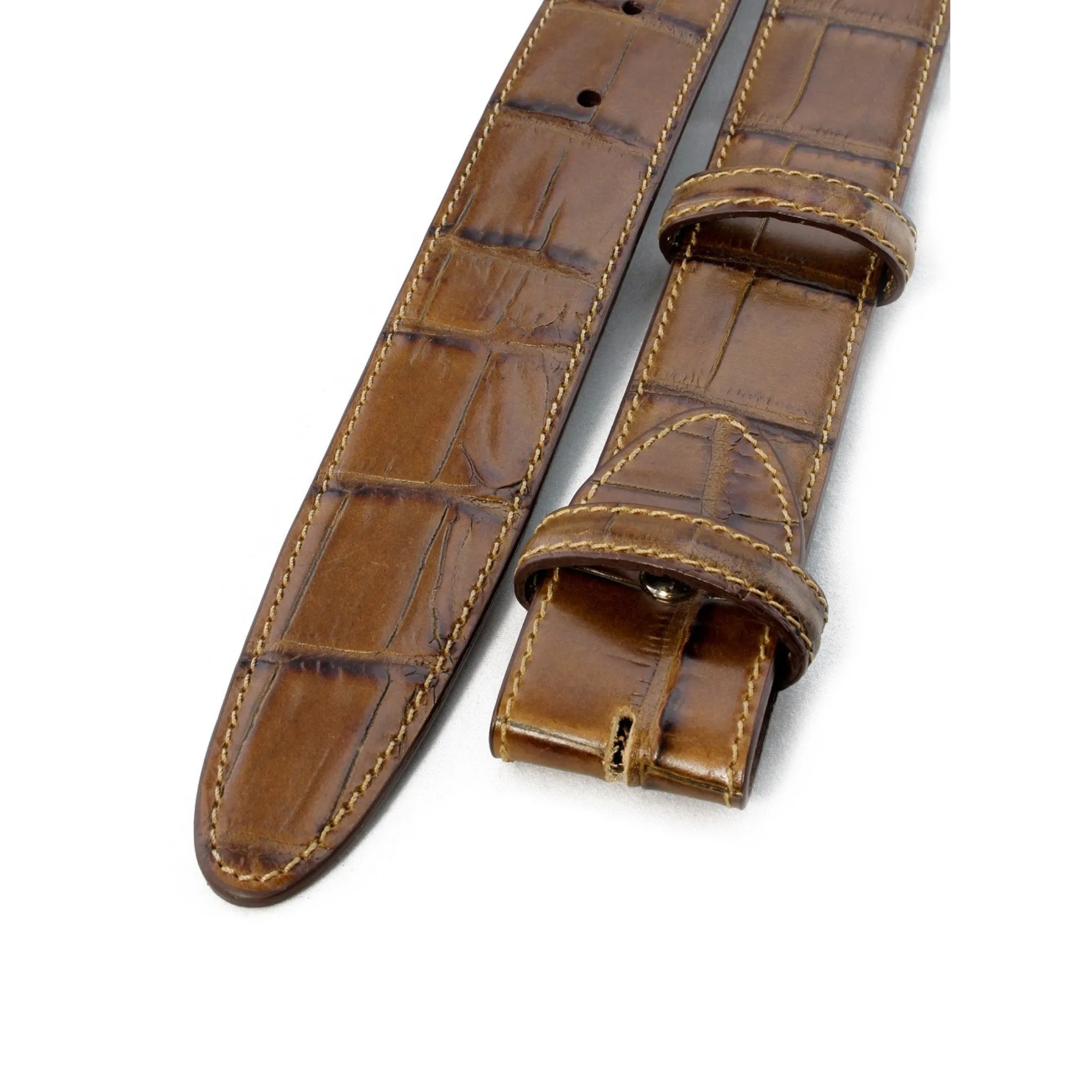 Mock Alligator Tail Belt Strap