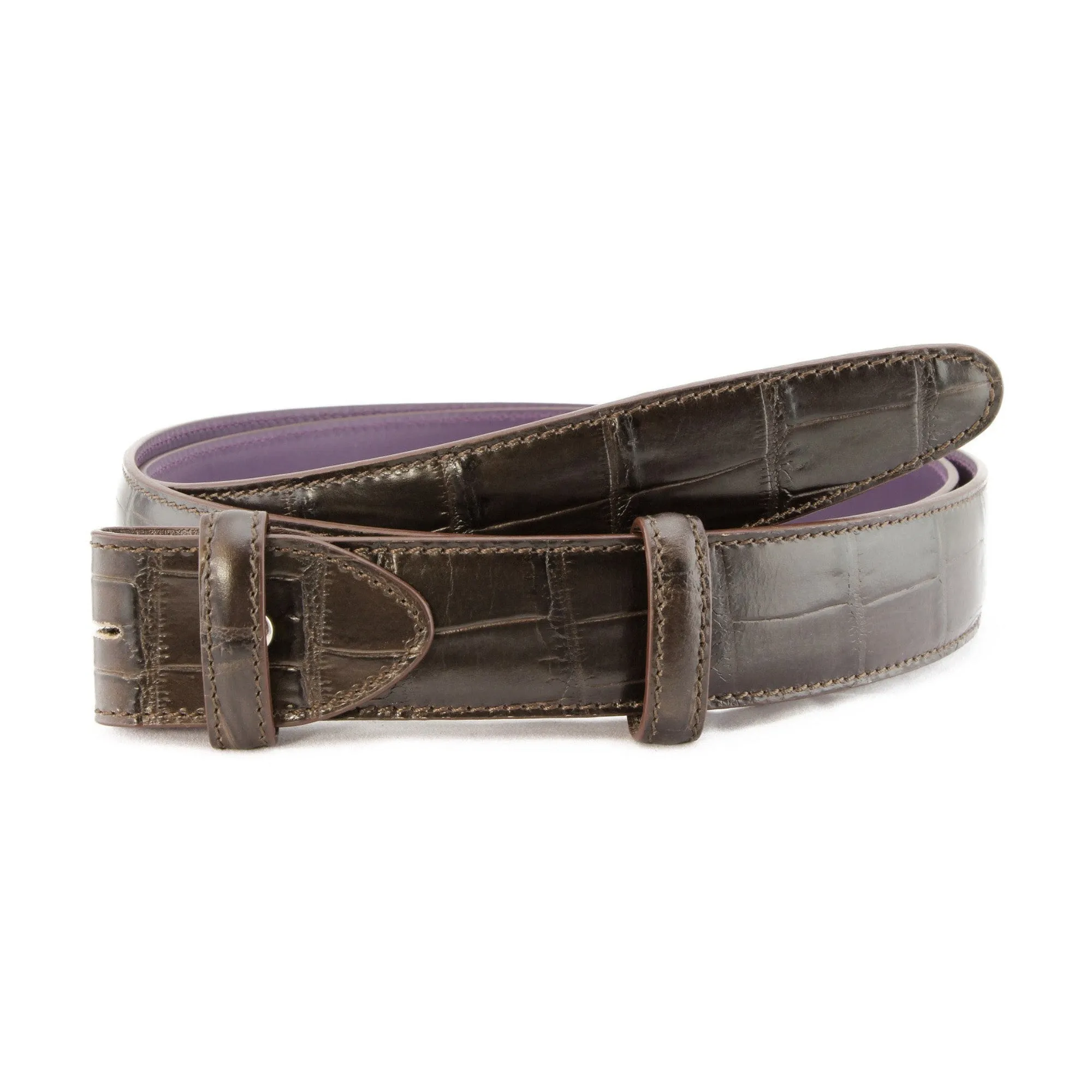 Mock Alligator Tail Belt Strap