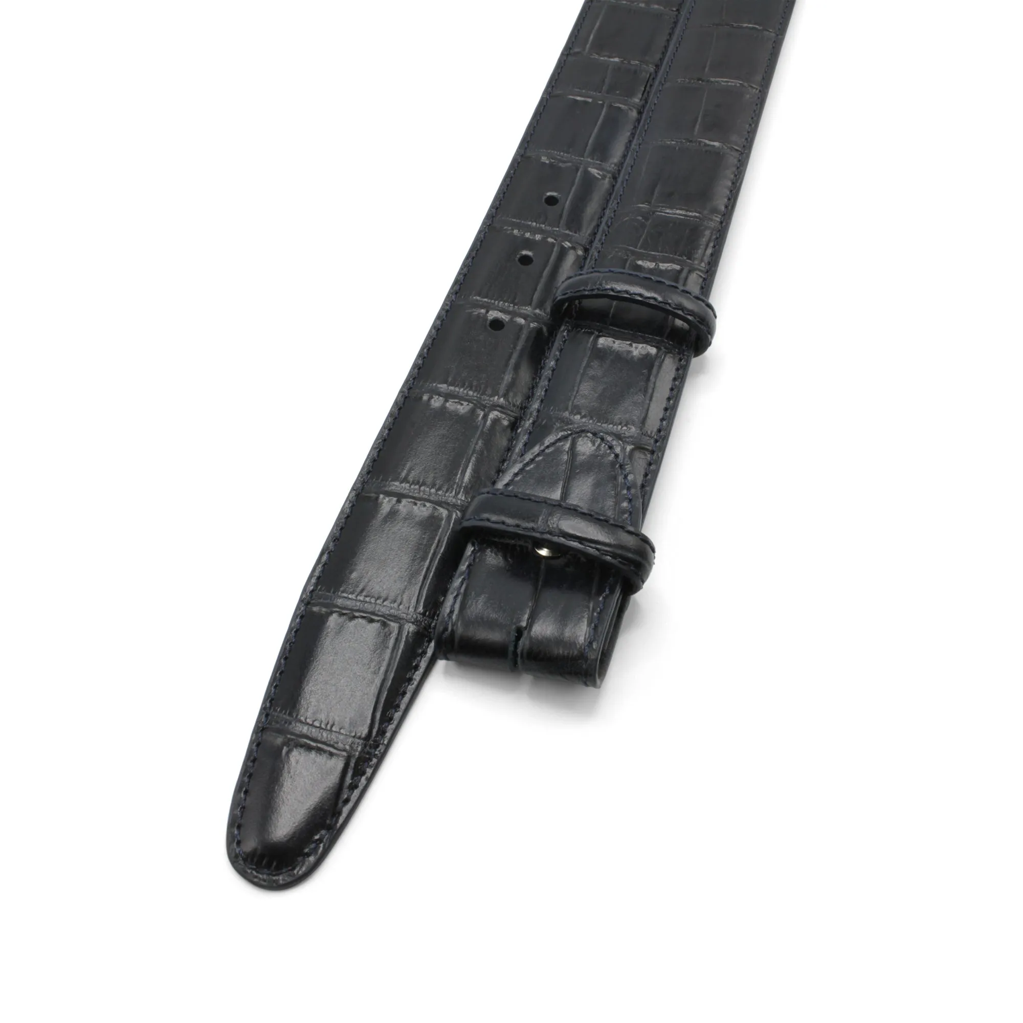 Mock Alligator Tail Belt Strap