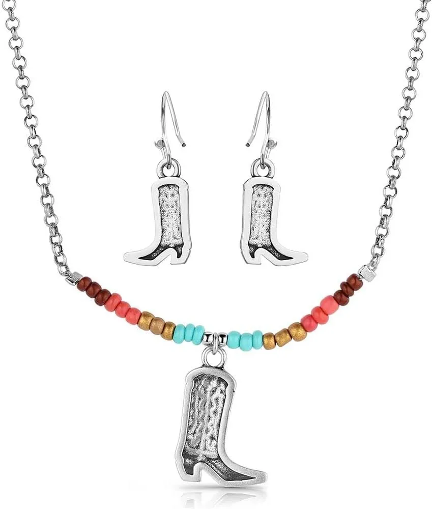 Montana Silversmiths Colorstruck Cowboy Boot Beaded Jewelry Set