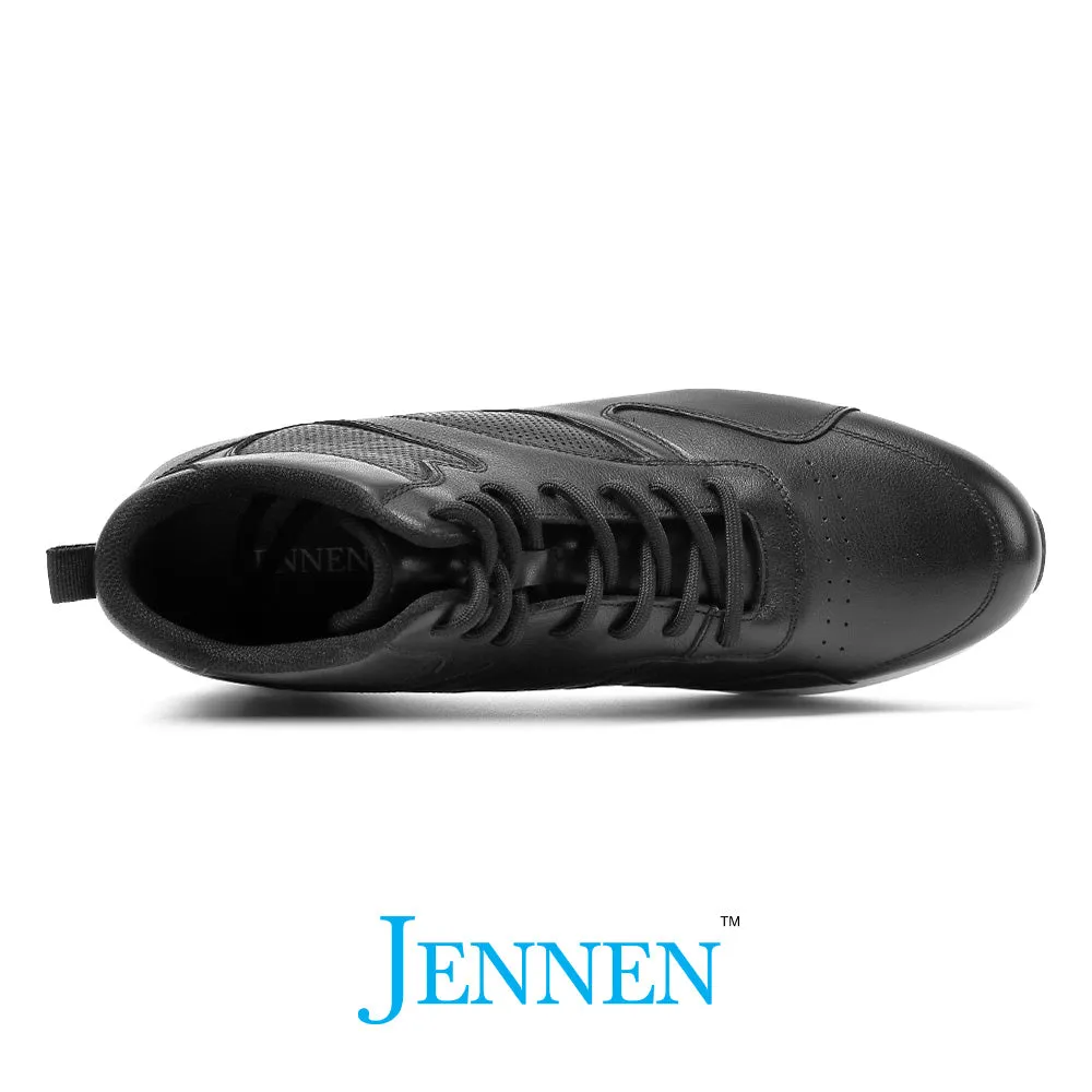 Mr. Pippen 8cm | 3.2 inches Taller Black High Top Leather Kicks