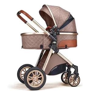 My Mom And Me - 2 in 1 Foldable Baby Stroller Travel System - Khaki