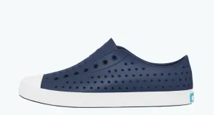 Native Jefferson Slip On Shoe - Regatta Blue & Shell White