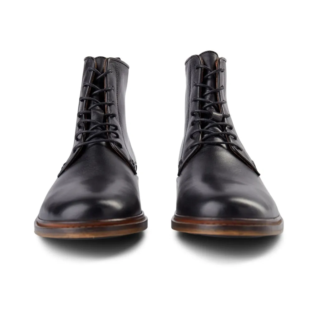 Ned boot leather - BLACK