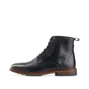 Ned boot leather - BLACK