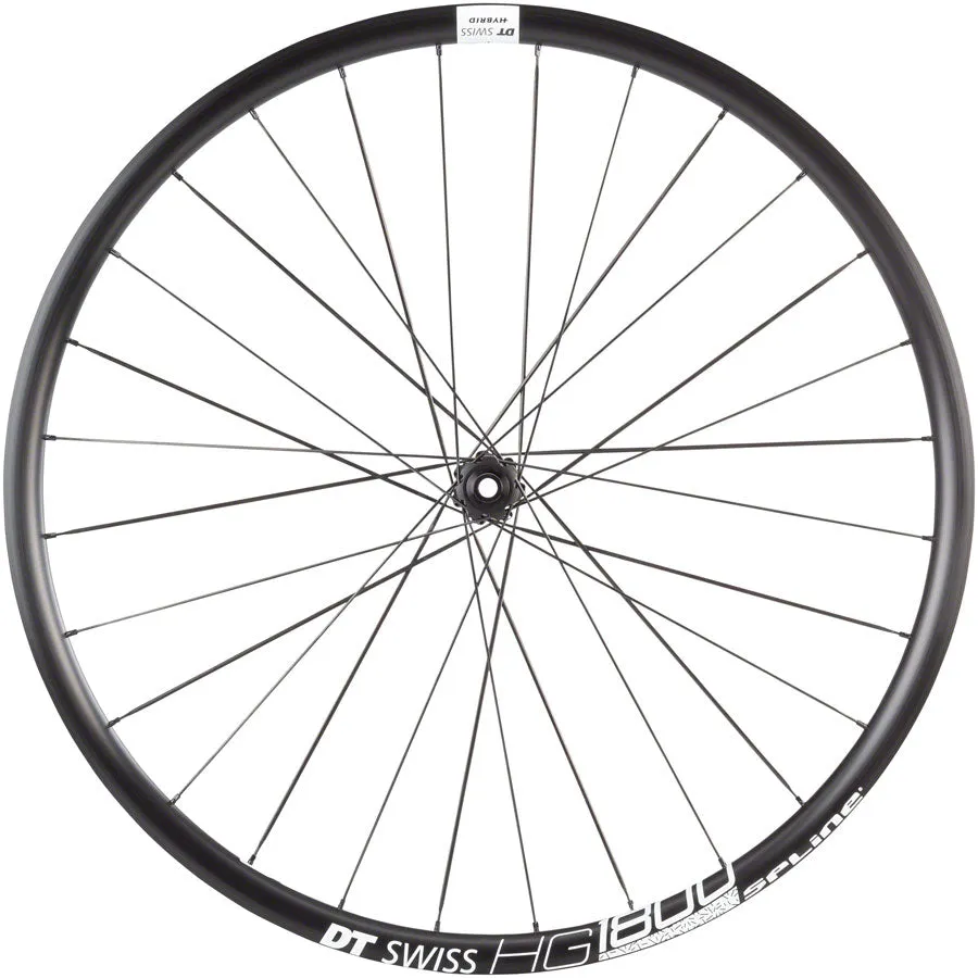 NEW DT Swiss HG 1800 Spline 25 Front Wheel - 650b, 12 x 100mm, Center-Lock, Black