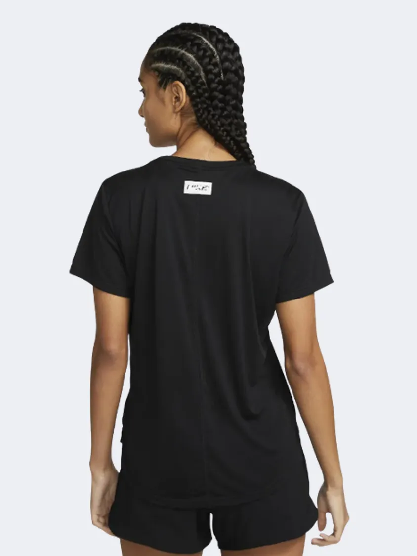 Nike Dri-Fit One Graphic Women Training T-Shirt Black