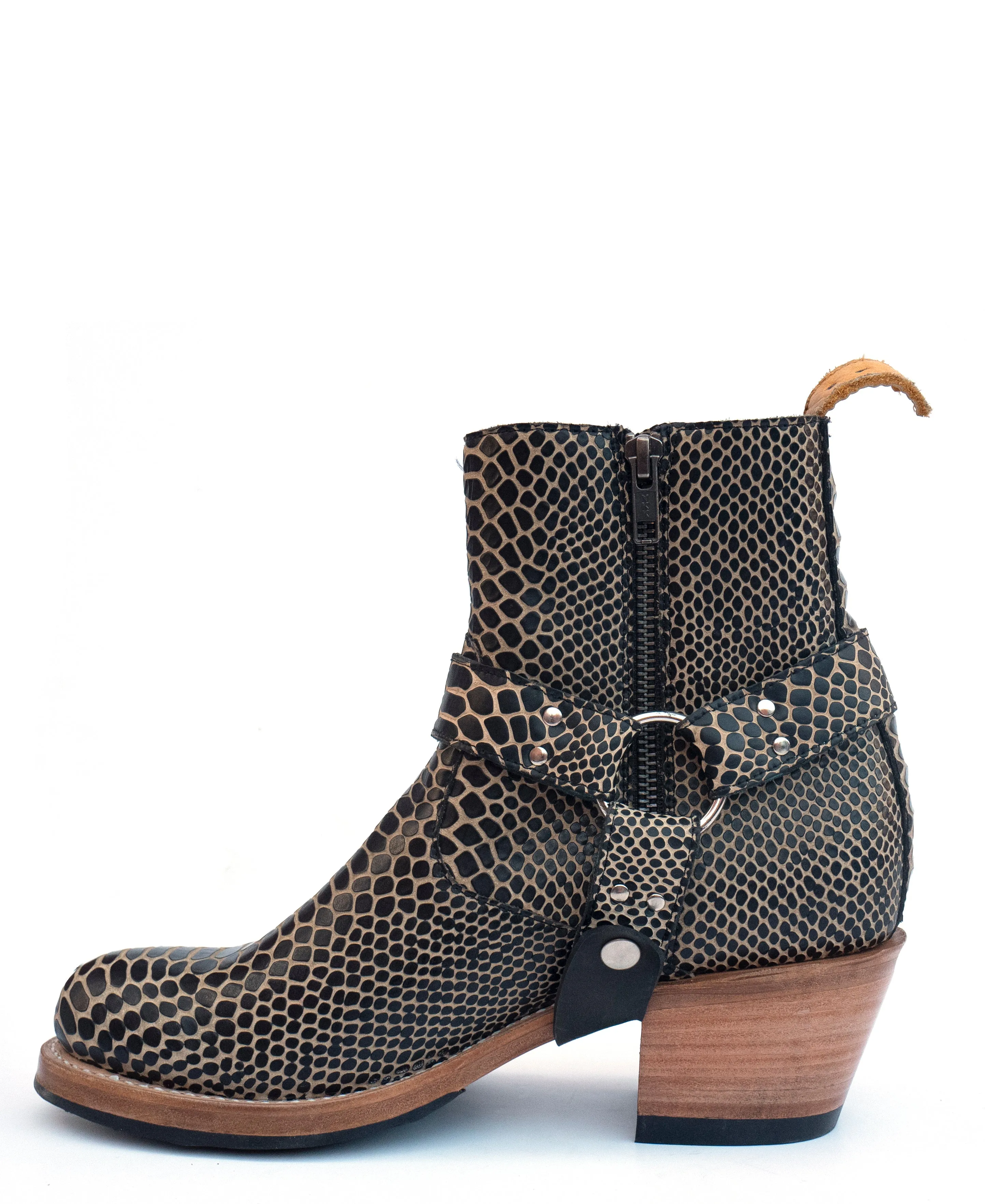 No.2070 HIGHROAD ankle zip boot Black Twister PRE-SALE