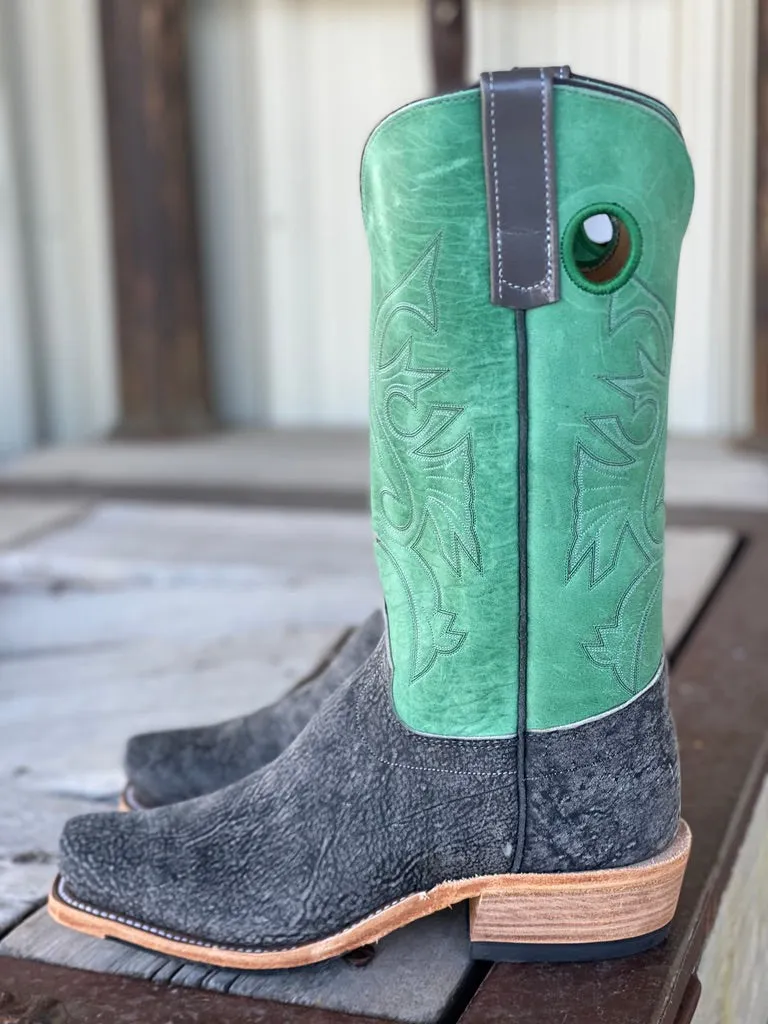 Olathe Boot Co.  | Slate Safari Giraffe Grey Pull Boot