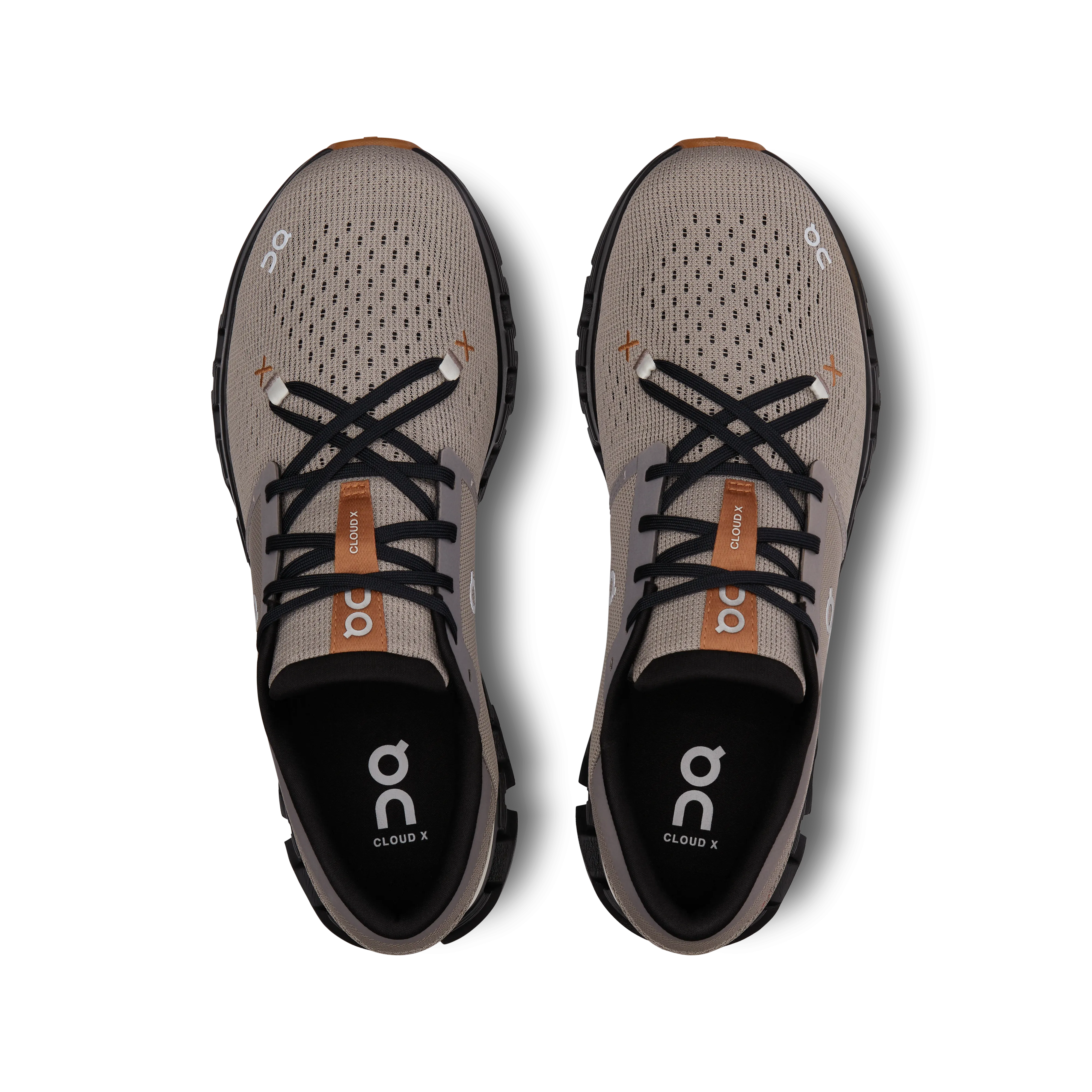 On Running Men's Cloud X 4 Shoes - Fog / Black