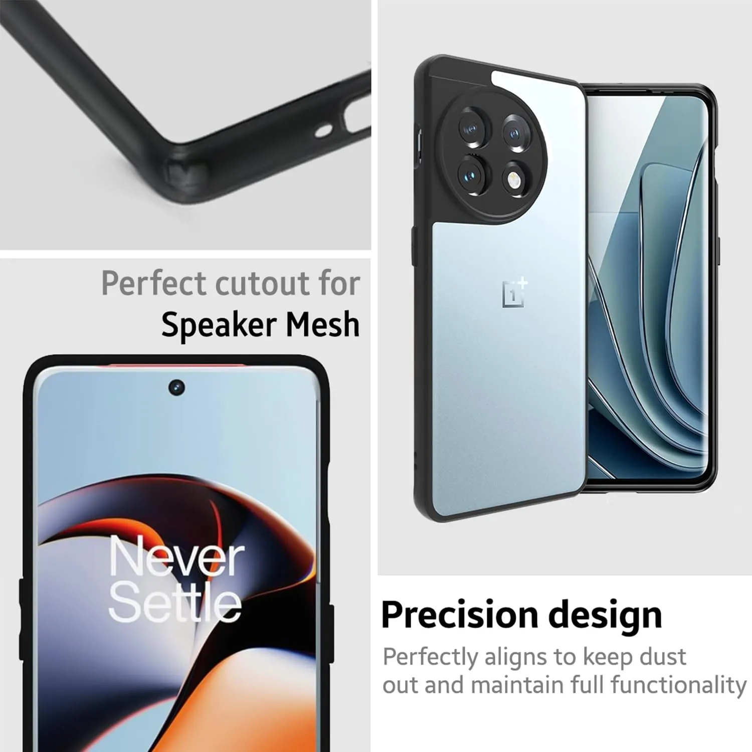 OnePlus 11R 5G Back Cover Case | Hybrid - Black