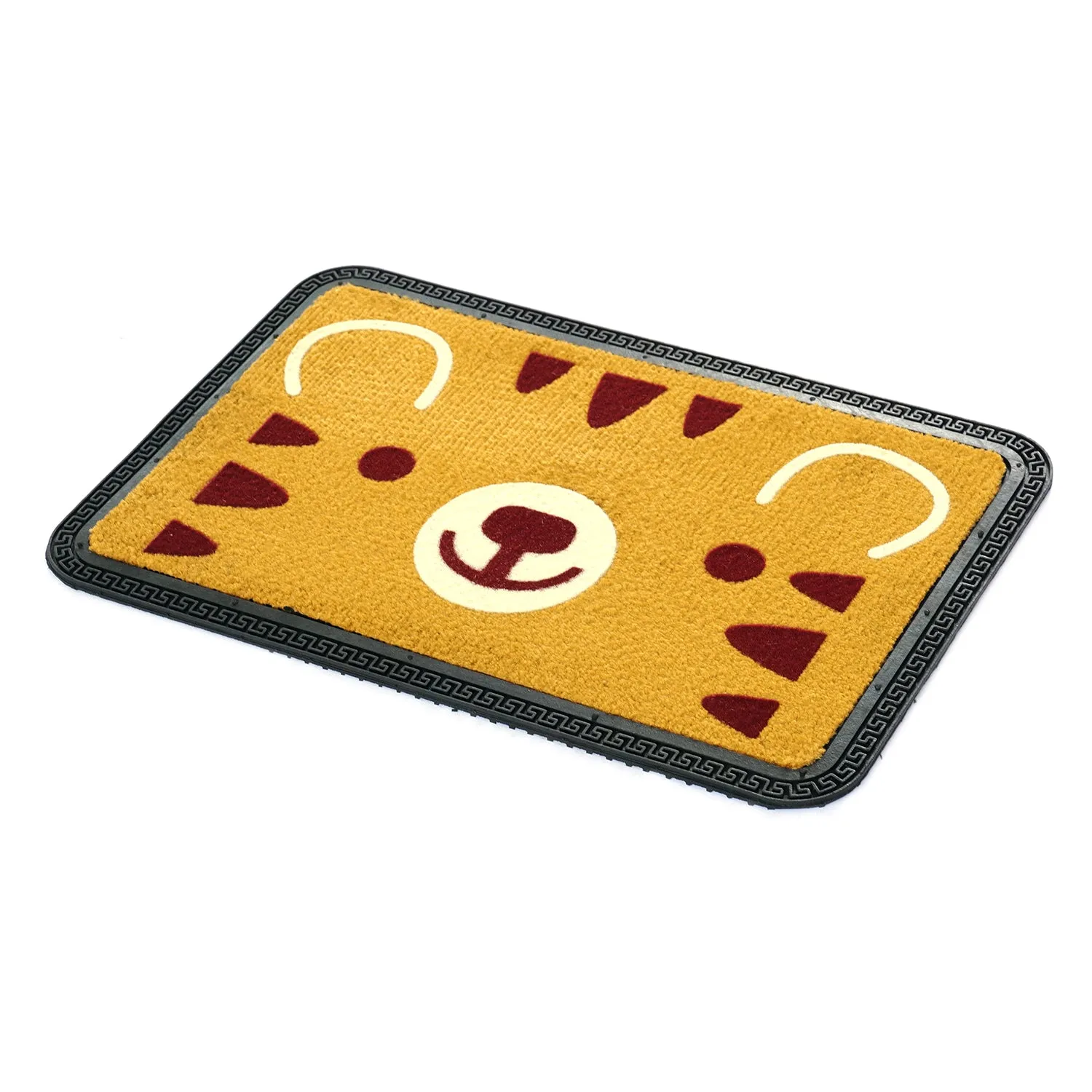 OnlyMat Teddy Bear QuickDry Colourful Soft All-Purpose Mat Kitchen Bathroom Door Entrance 40x60x8mm (Mustard Yellow)