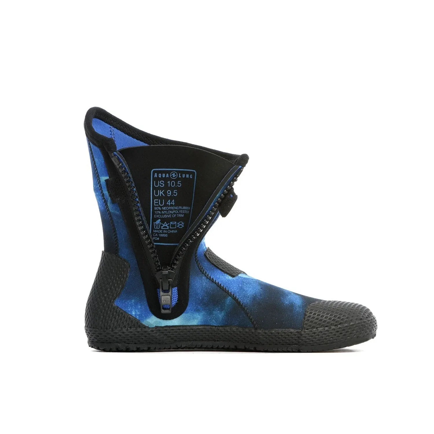 Open Box Aqua Lung Mens 5mm Superzip Boots - Galaxy Blue - 7