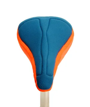 Padded Bike Seat Cover - Blue & Orange (Men)