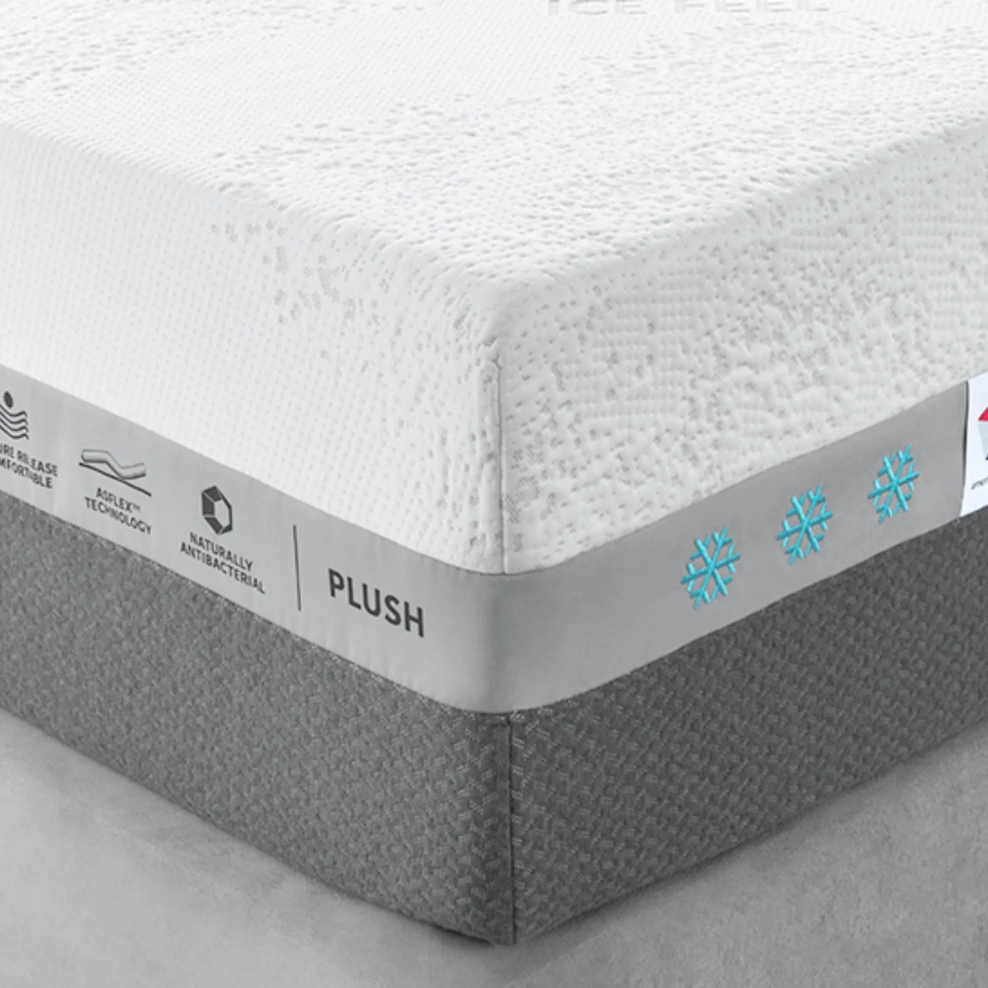 Primerest 13.5" Hybrid Ventilated Charcoal Memory Foam, King Size Mattress