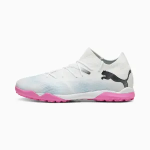 PUMA Future 7 Match TT Adult Turf Soccer Shoes 107720 01 WHITE/BLACK/PINK