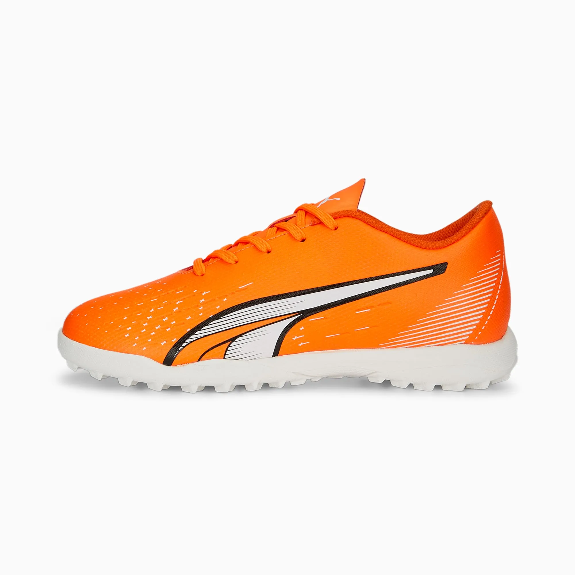 Puma Ultra Play Junior Turf Shoes 107236 01  ULTRA ORANGE-PUMA WHITE-BLUE GLIMMER