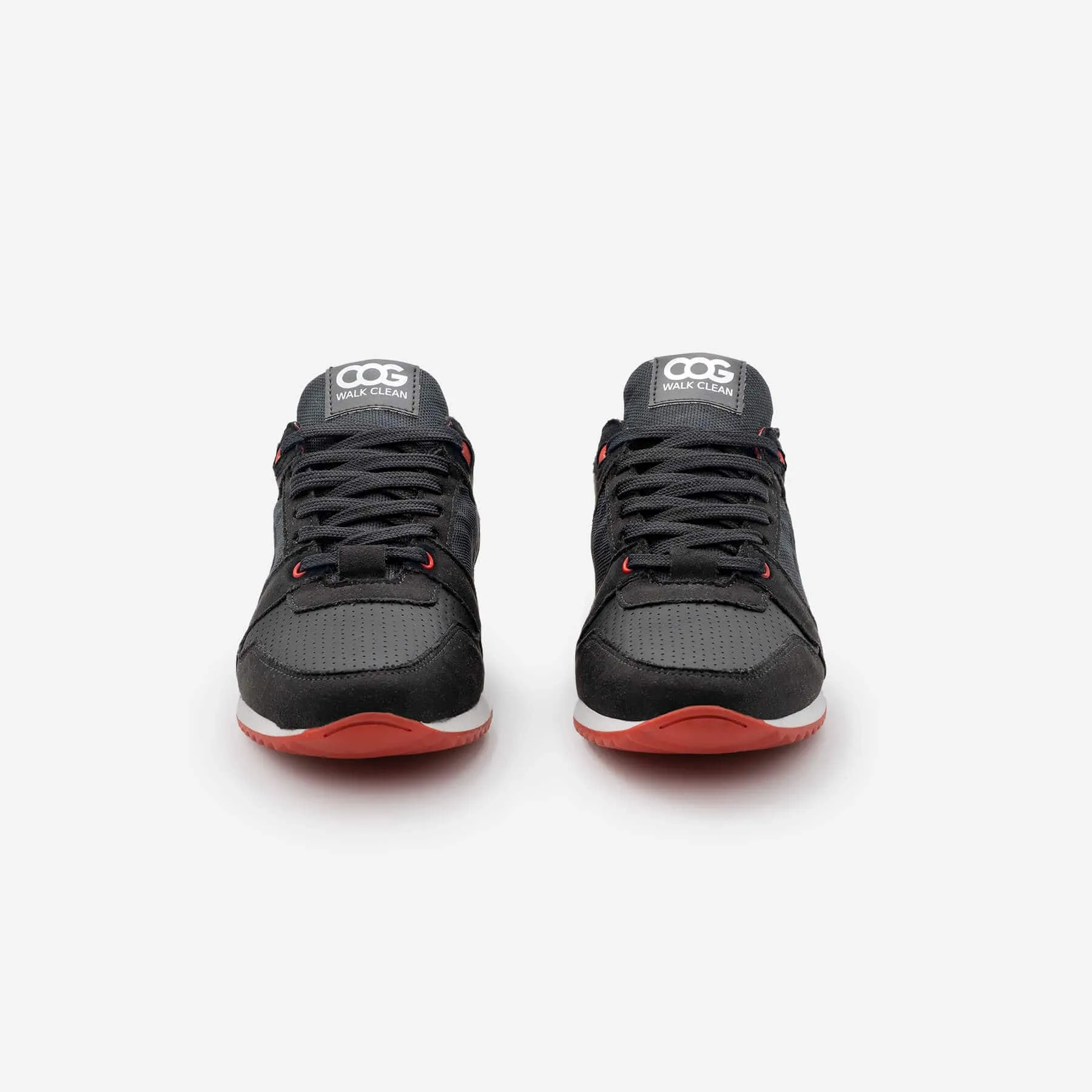 Raven Women's Vegan Sneakers | Black & Red