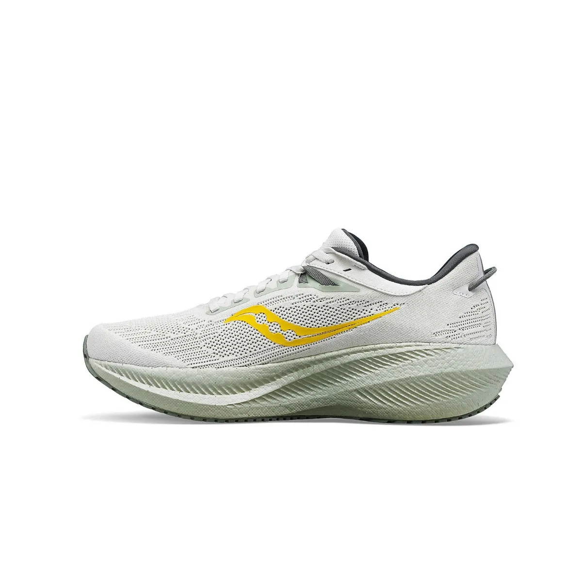 Saucony Triumph 21 White Yellow SS24 Sneakers