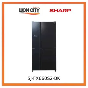 Sharp SJ-FX660S2-BK 660L Multi Door Refrigerator