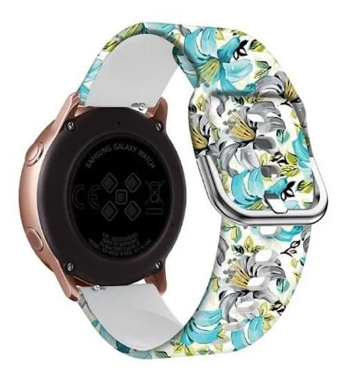 Silicone Pattern Watch Straps compatible with the Fossil Hybrid Gazer