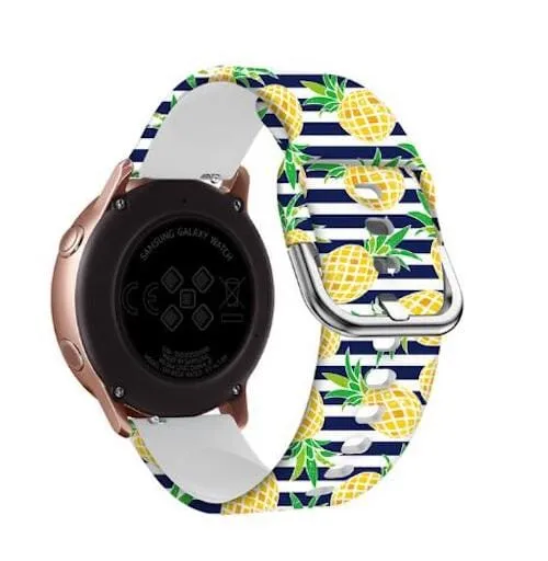 Silicone Pattern Watch Straps compatible with the Fossil Hybrid Gazer