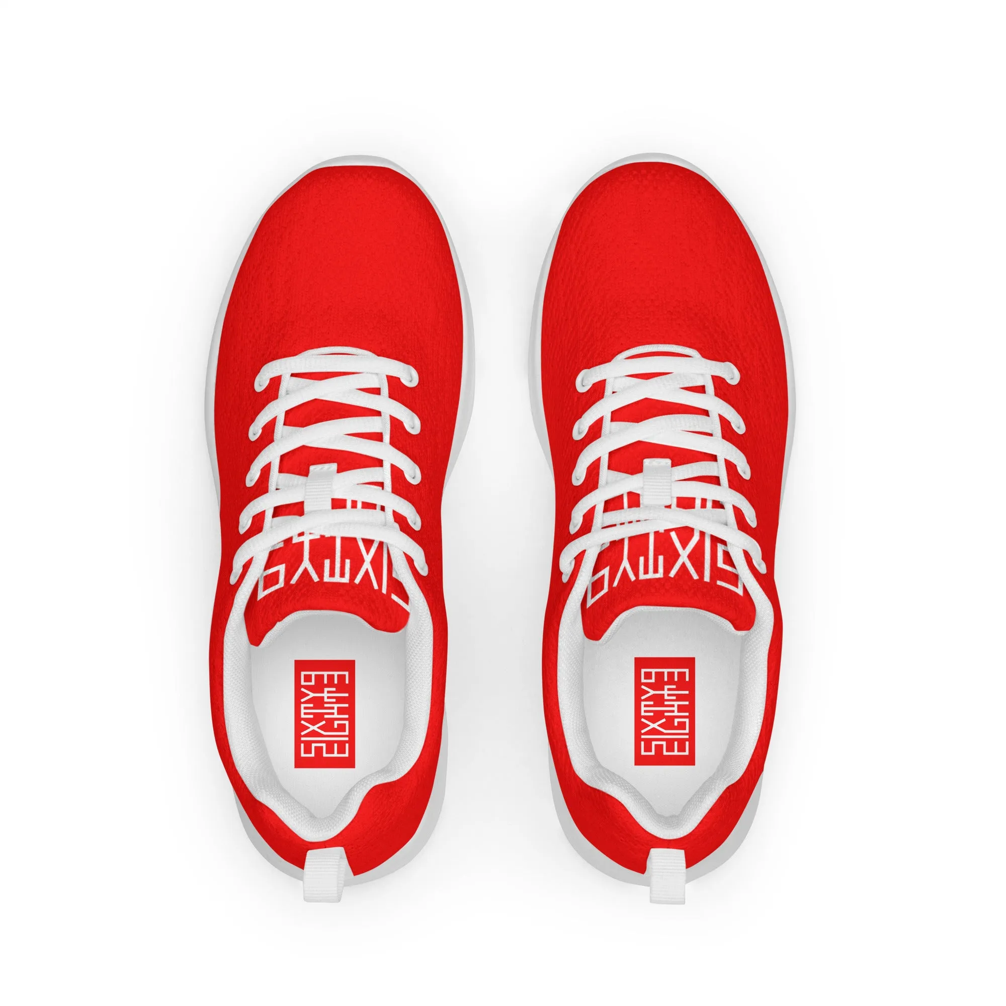 Sixty Eight 93 Logo White Red Men’s Athletic Shoes