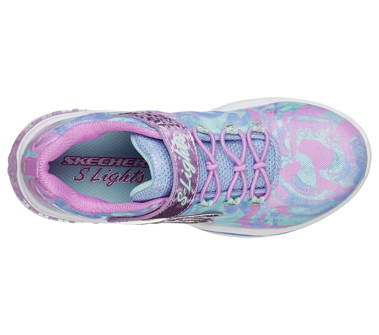 Skechers Lavender Multi Power Petals S-Lights Sneaker