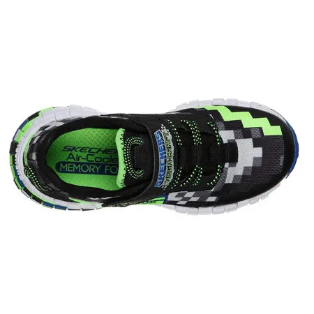 SKECHERS MEGA-CRAFT BLACK/BLUE MULTI - KIDS