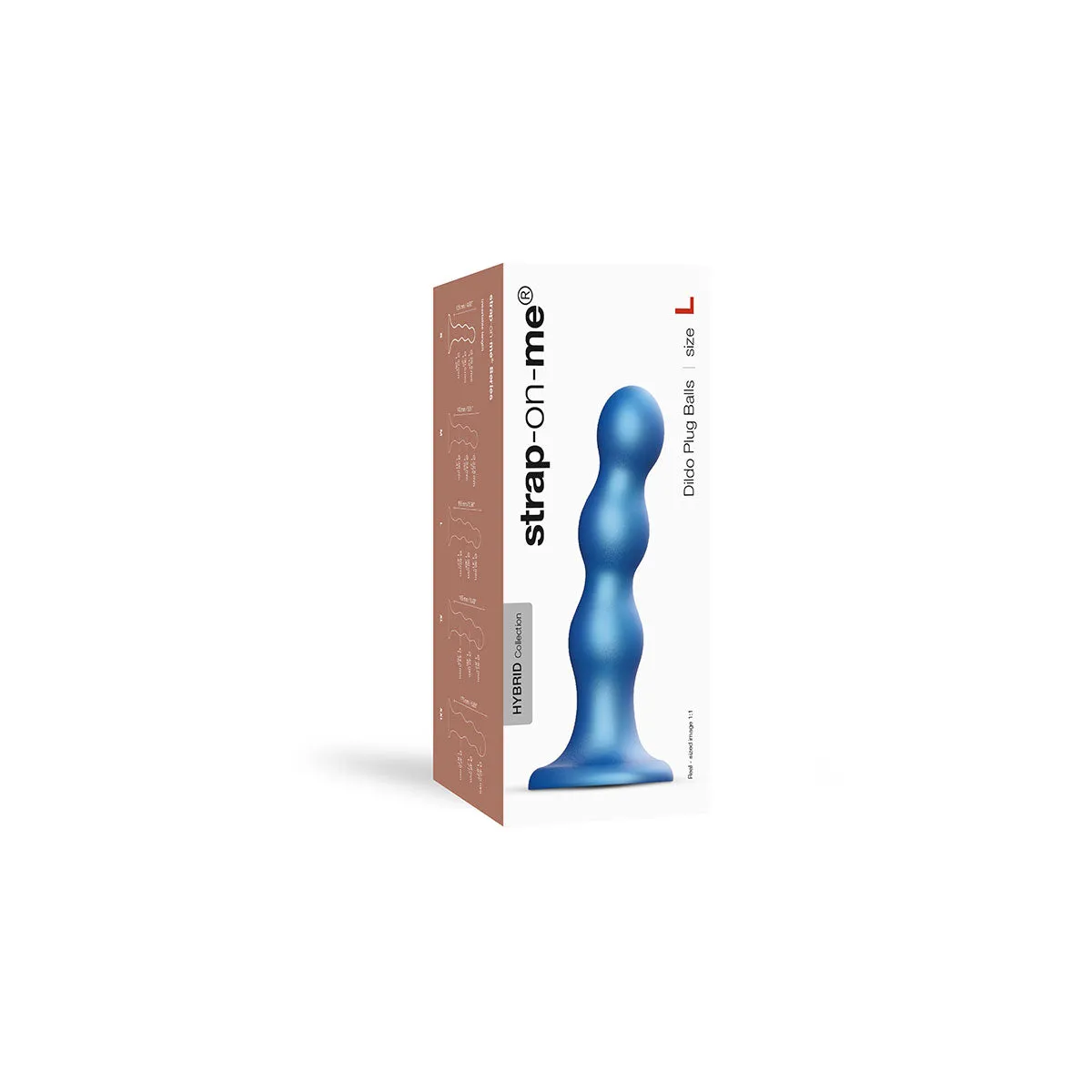 Strap-On-Me Balls Plug Dildo Blue