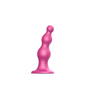 Strap-On-Me Beads Plug Dildo Metallic Raspberry