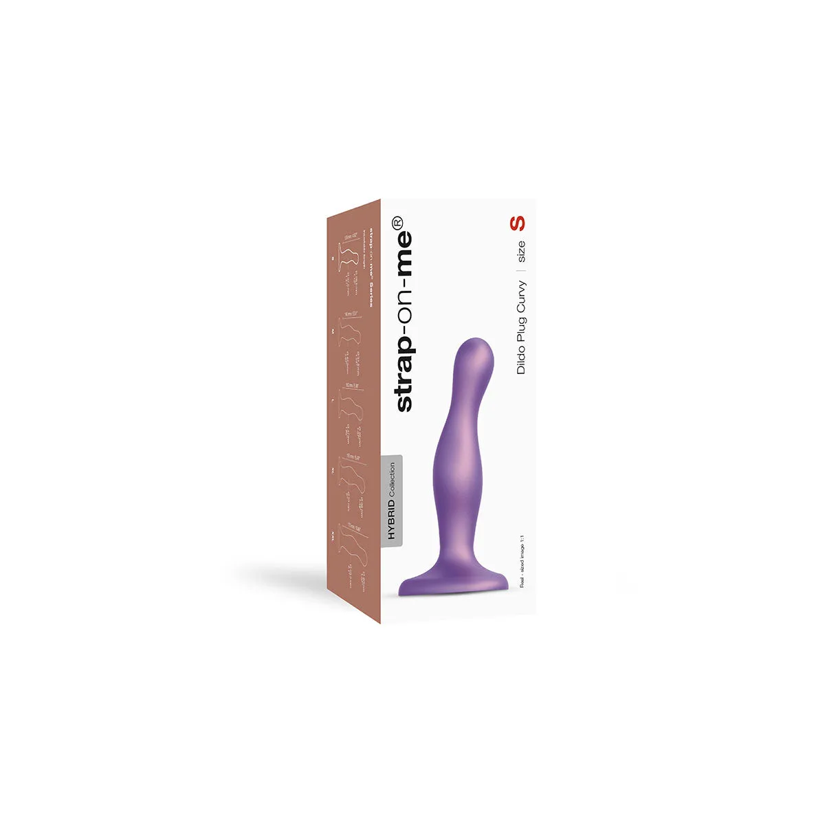 Strap-On-Me Dildo Plug Curvy Small Purple