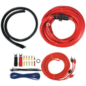 T>Spec V6-RAK1-0 v6 SERIES Amp Installation Kit with RCA Cables (1/0 Gauge)