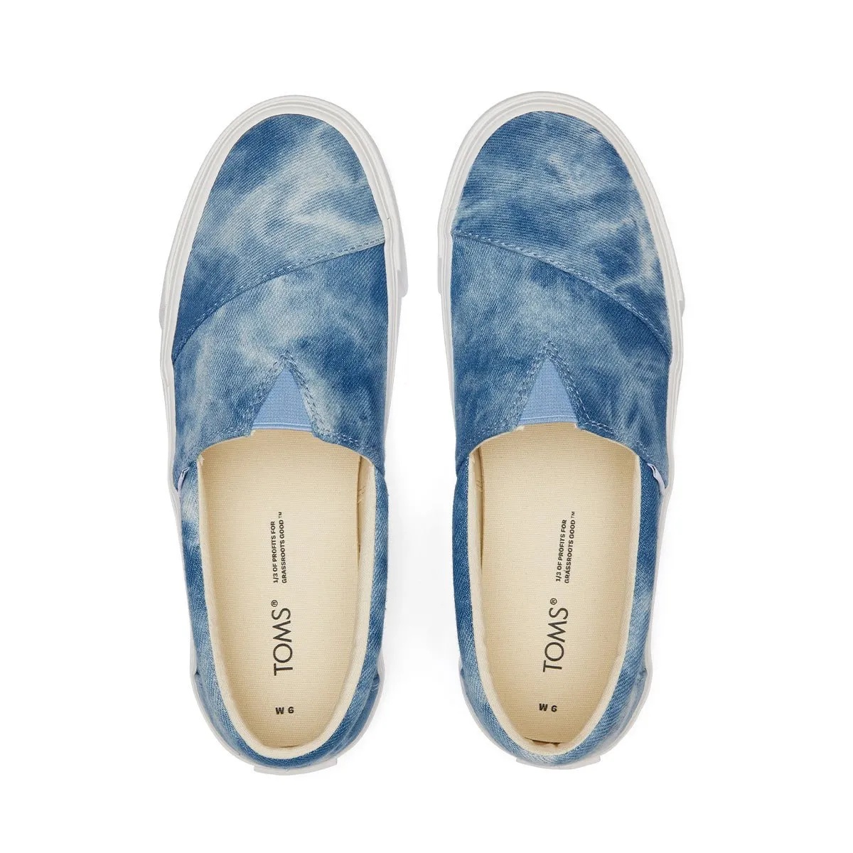 TOMS Sneakers Alpargata Fenix Slip-On Women - Blue Washed Canvas