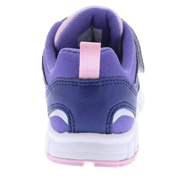 Tsukihoshi Rainbow Navy Pink Girls Running Shoes (Machine Washable)