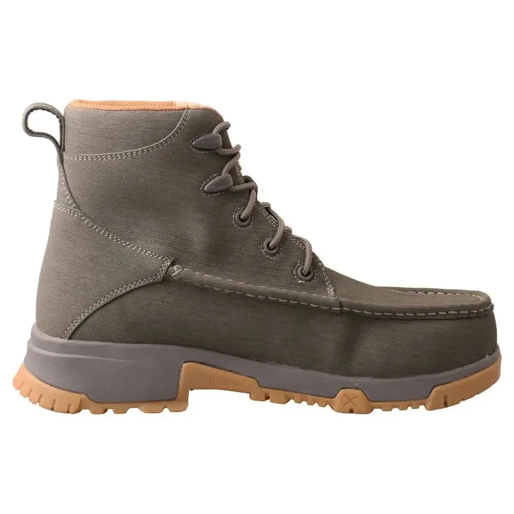 TWISTED X - Men's Work 6" Lace-Up Composite Toe Boot, Grey