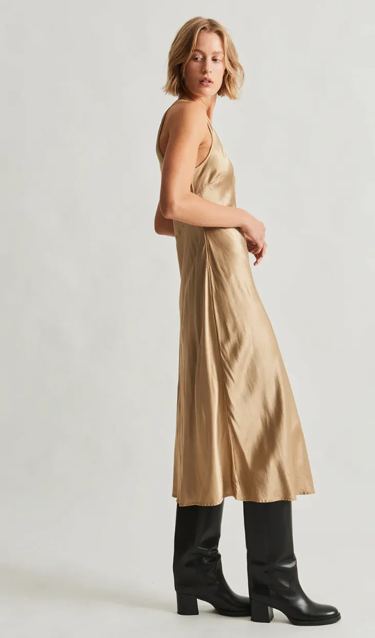 VALENTINA MIDI DRESS - SAND