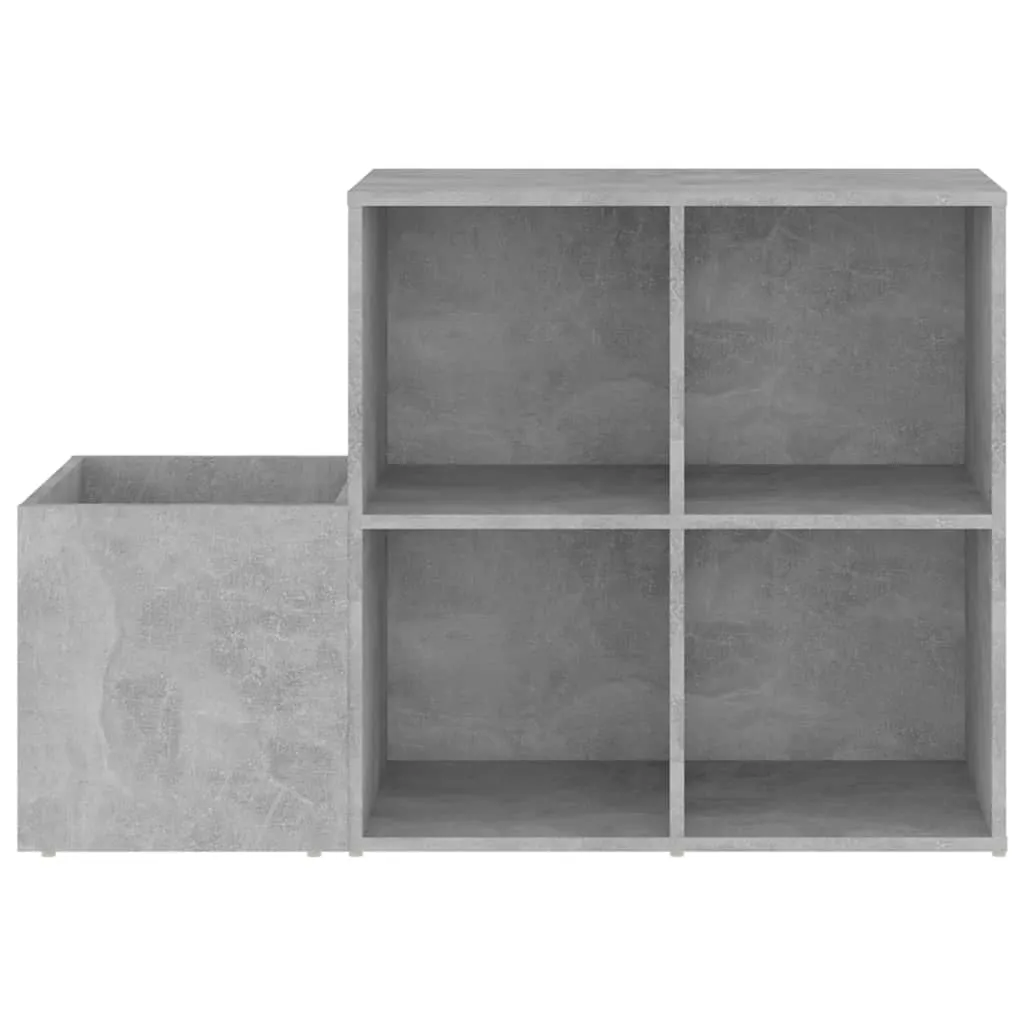 vidaXL Hall Shoe Cabinet Concrete Grey 105x35.5x70 cm Engineered Wood