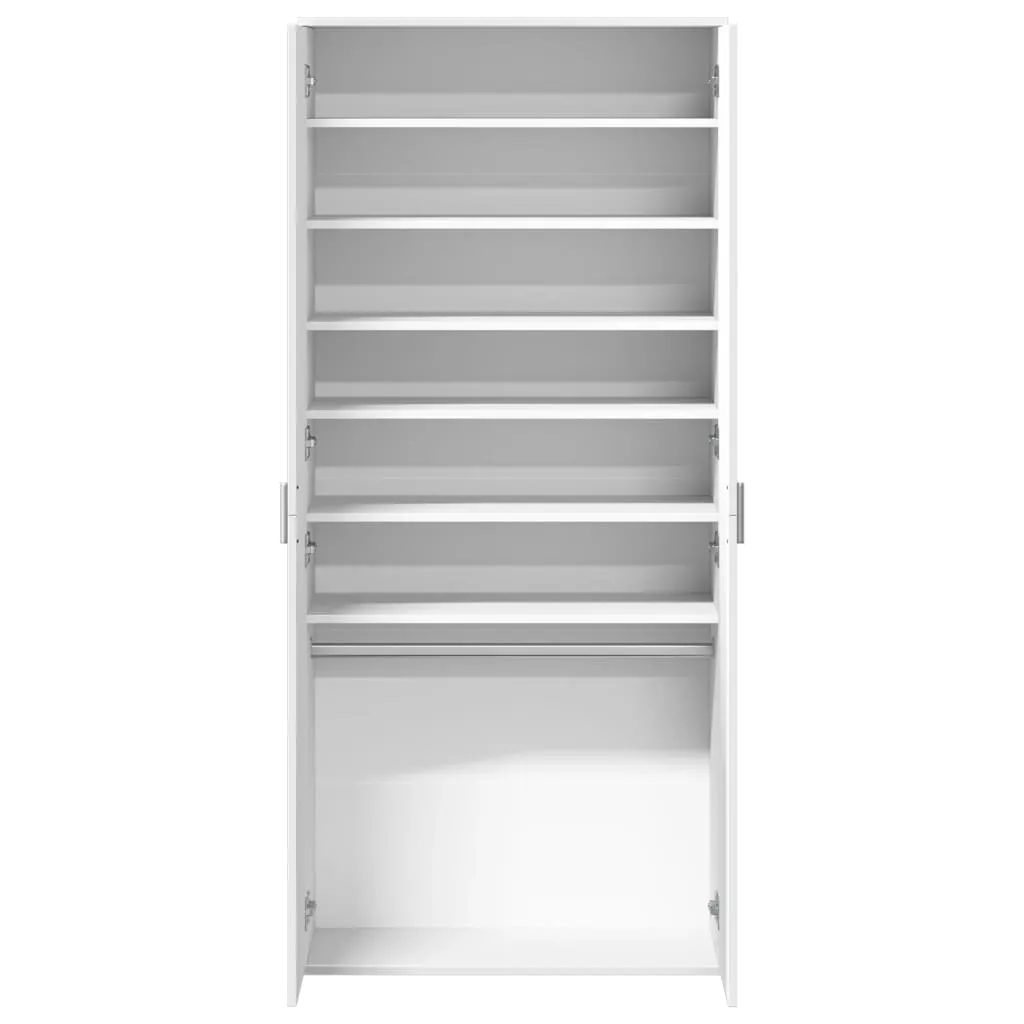 vidaXL Shoe Cabinet White 80x39x178 cm Engineered Wood