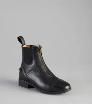 Virtus Junior Leather Paddock Boot Black