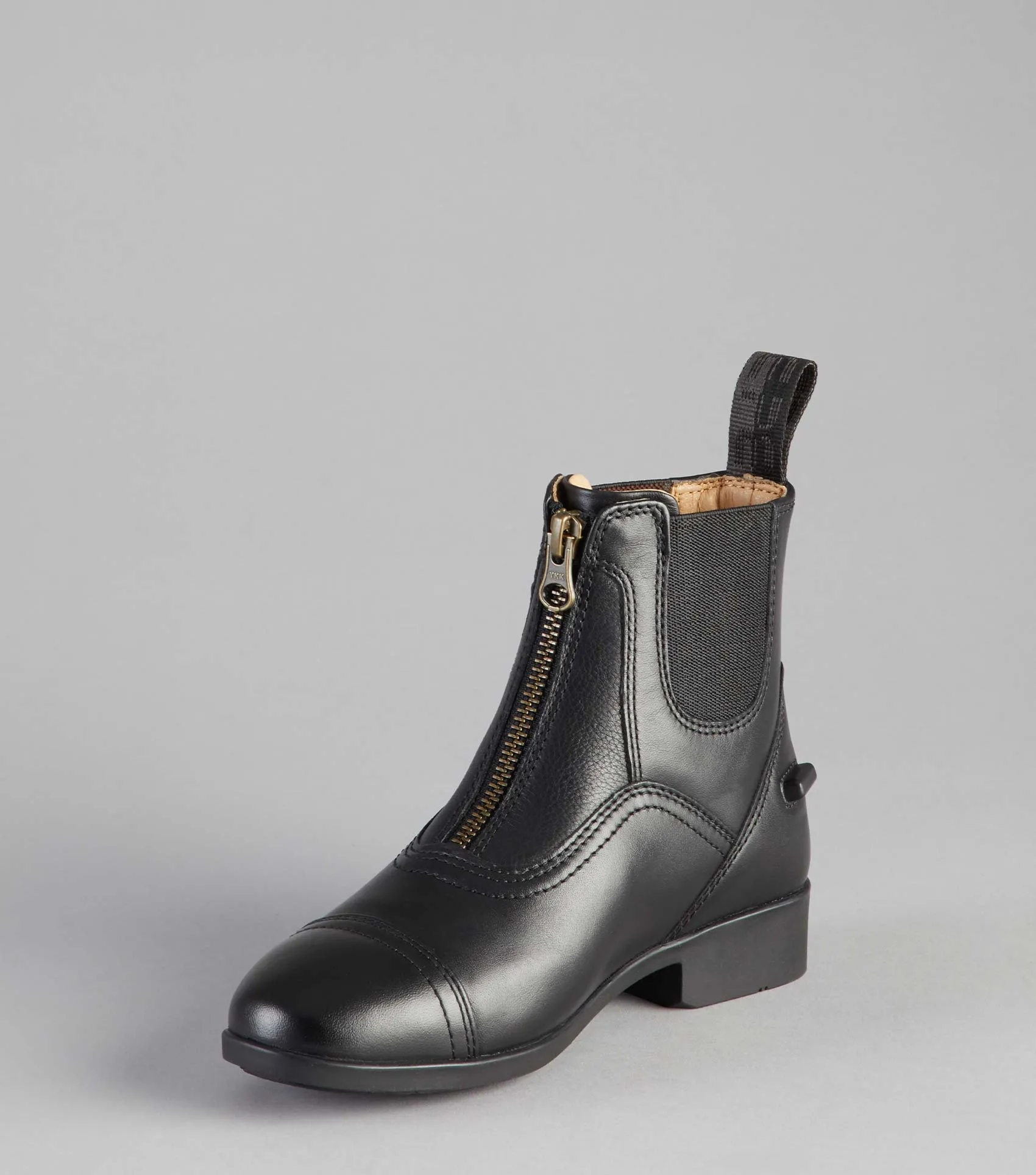 Virtus Junior Leather Paddock Boot Black