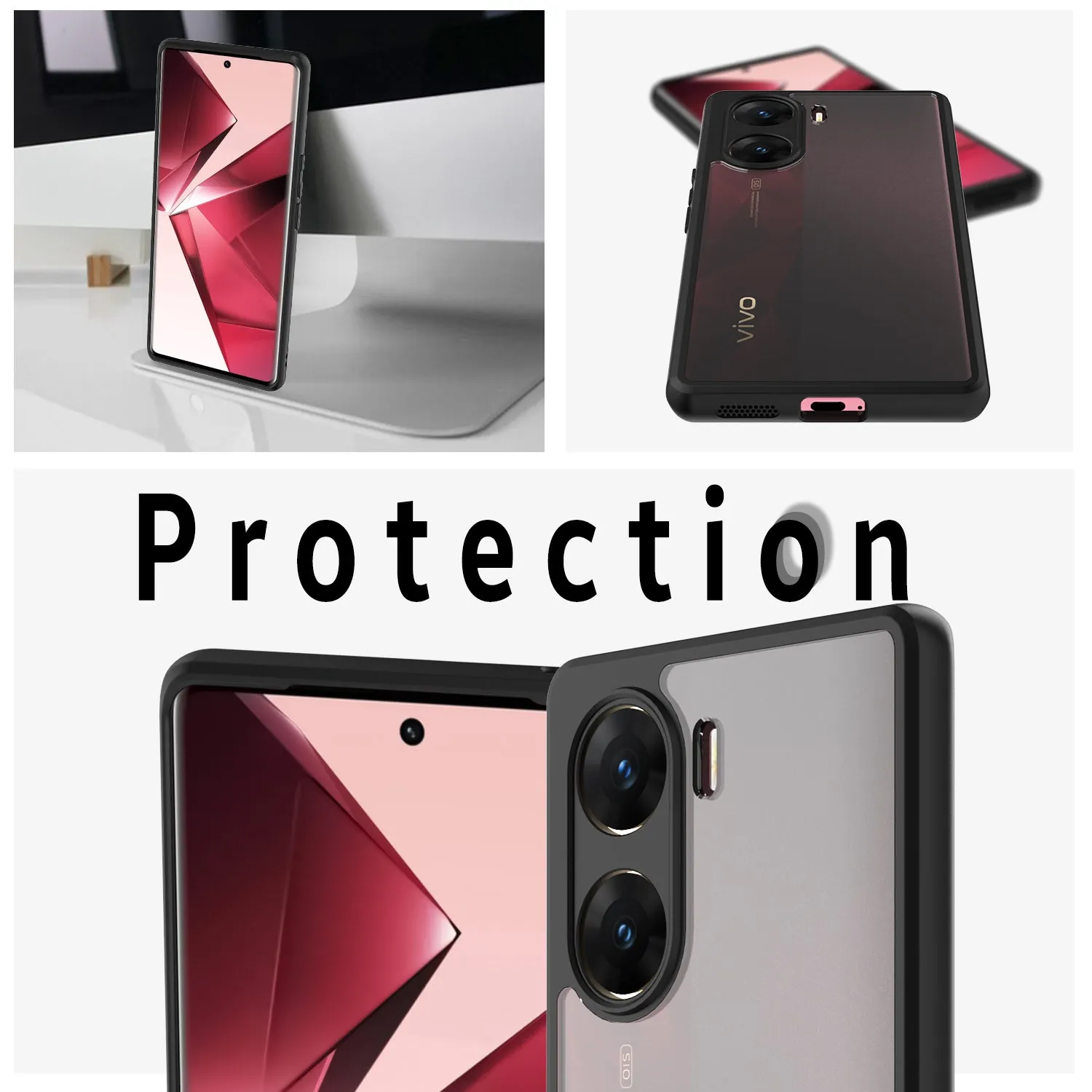 Vivo V29e Back Cover Case | Hybrid - Clear