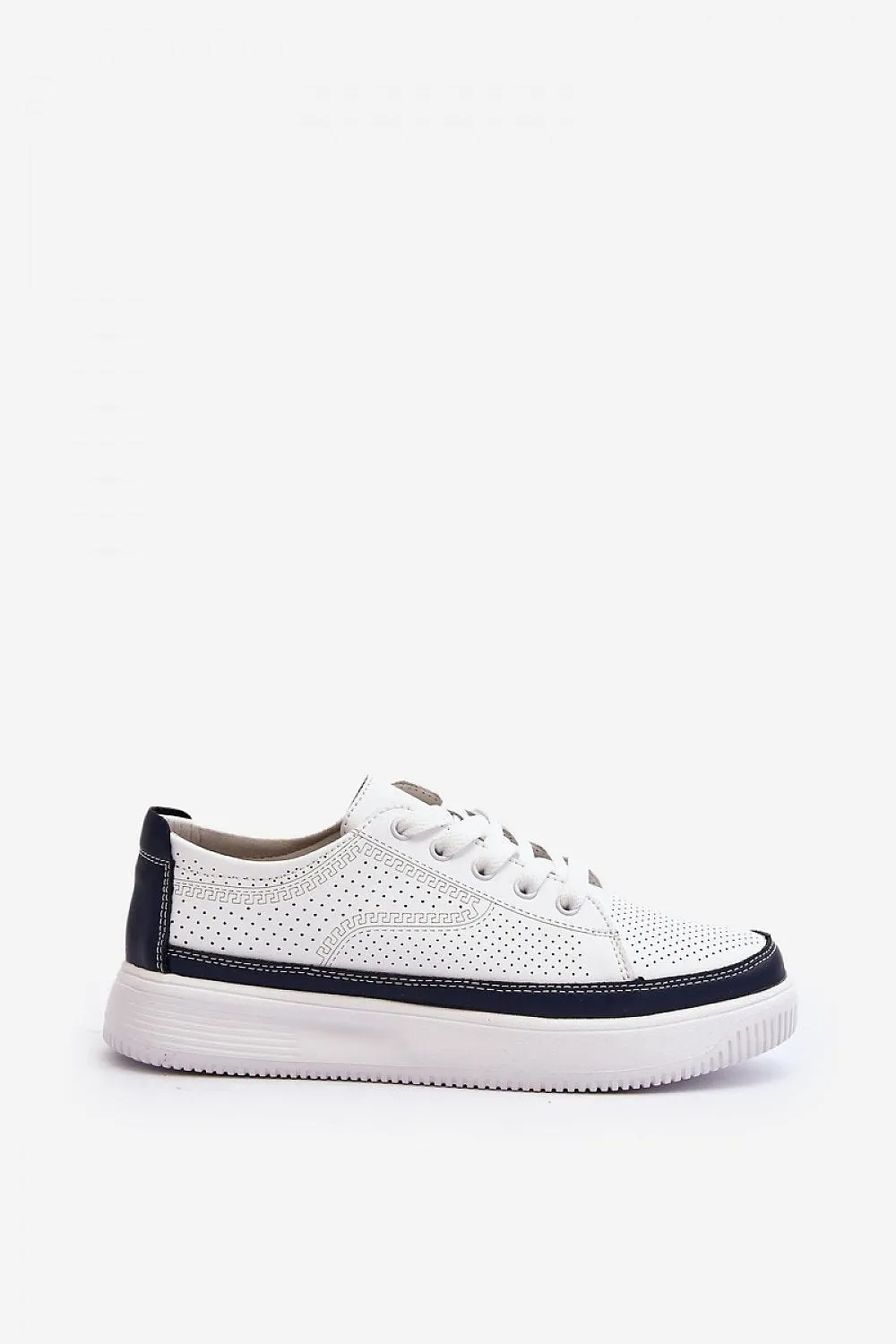 White Black Everyday Natural Leather Trainers