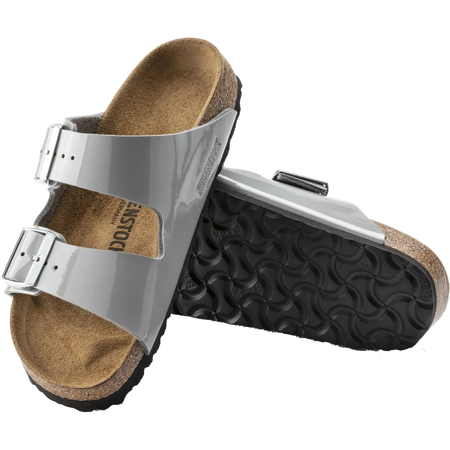 Women's Birkenstock Arizona Alloy Birko-Flor Patent